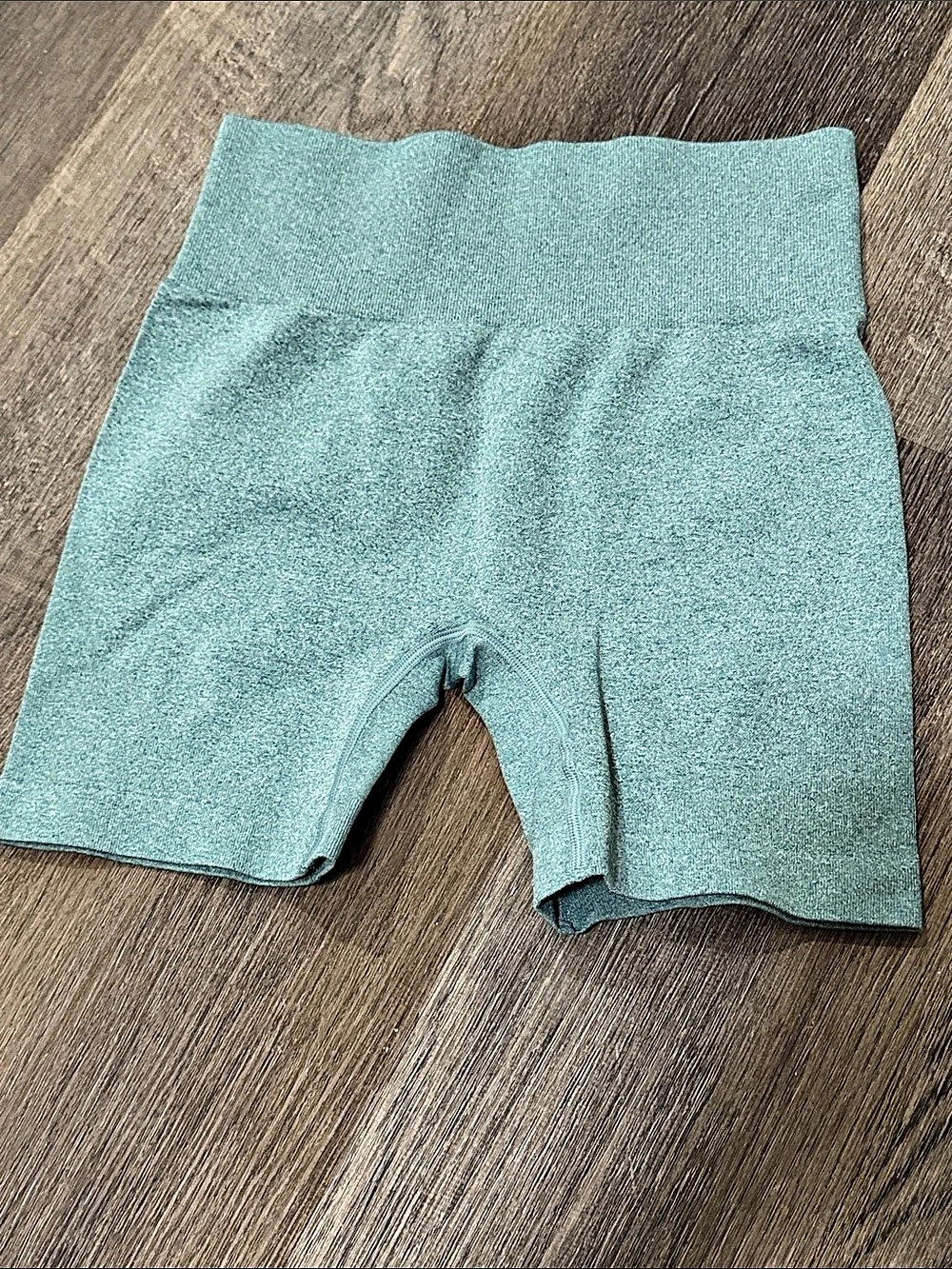 NWOT Women's Bike Shorts in Green/blue